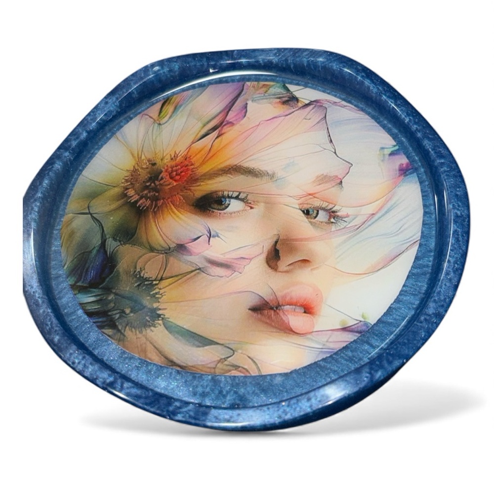 CUSTOM: NORE’S NOVELTIES Set of 2 Handcrafted Square Coasters “ALLY”